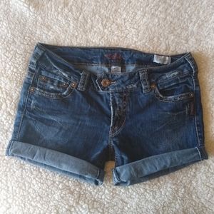 SILVER Jean Shorts